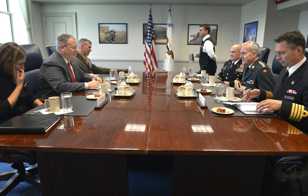 Meeting with Danish general at Pentagon