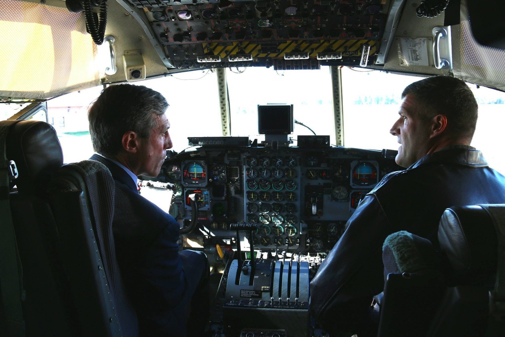 Congressman John Carney visits the Delaware Air National Guard Base