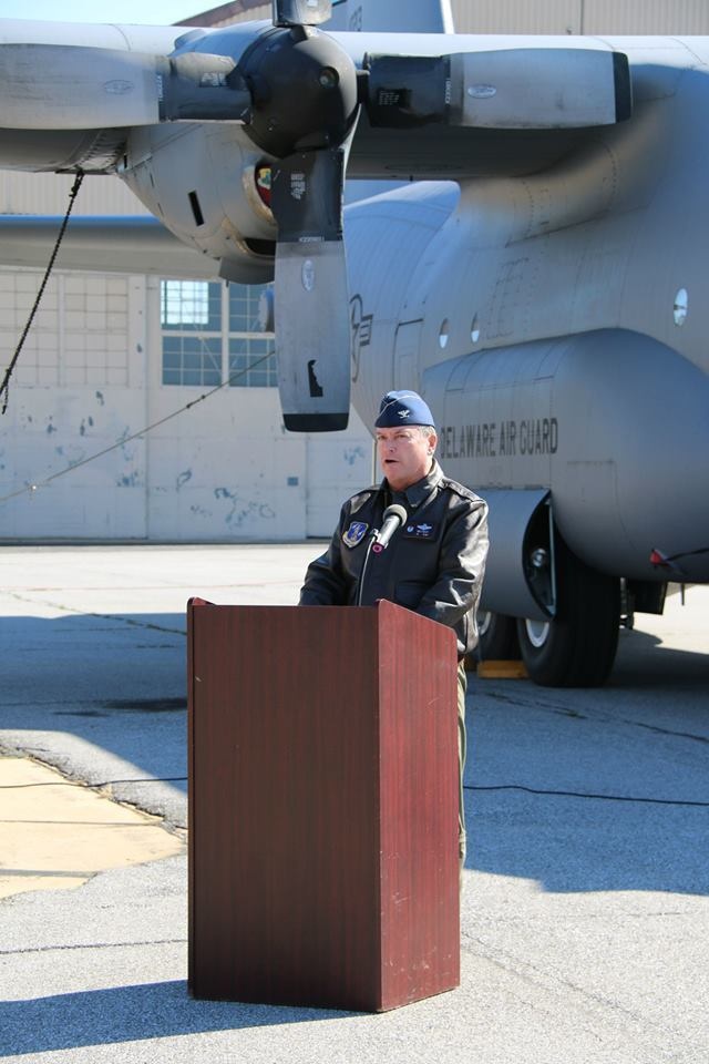 Congressman John Carney visits the Delaware Air National Guard Base