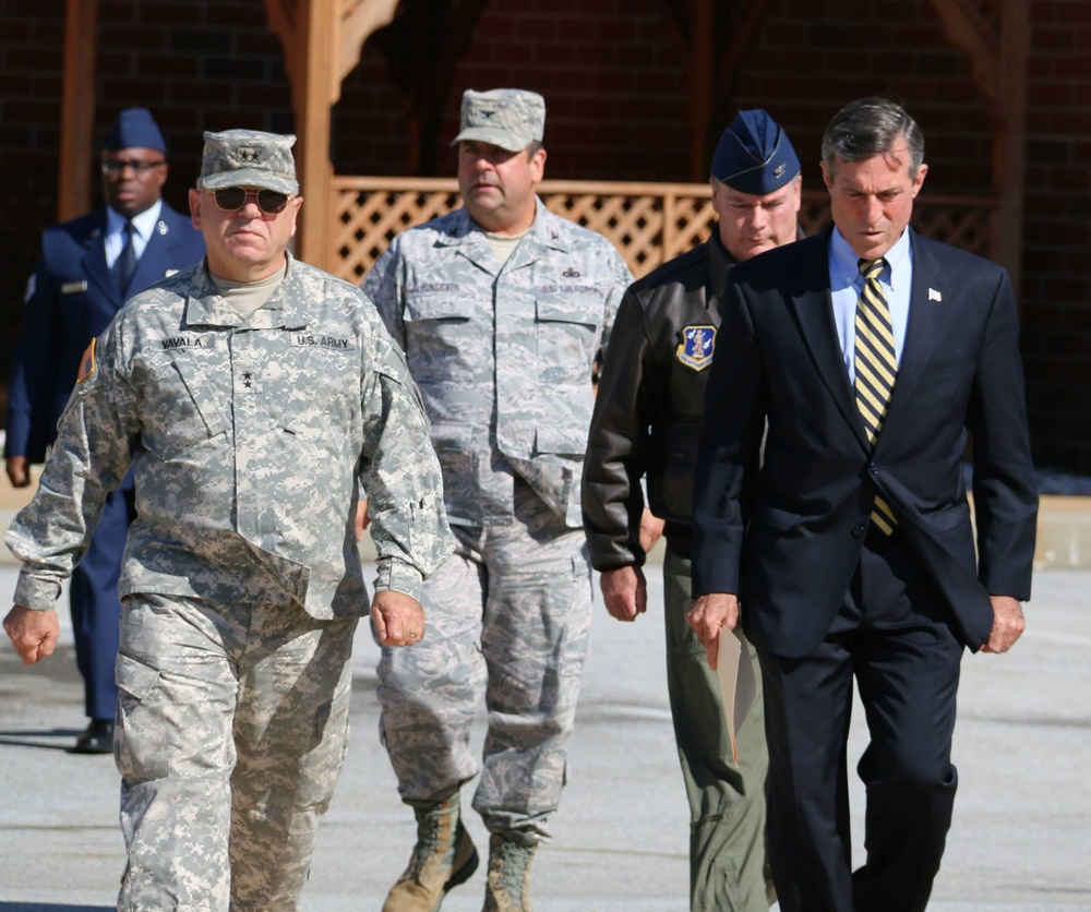 Congressman John Carney visits the Delaware Air National Guard Base