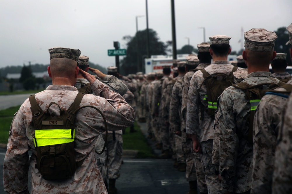 2nd MAW Marines hike, build operational readiness