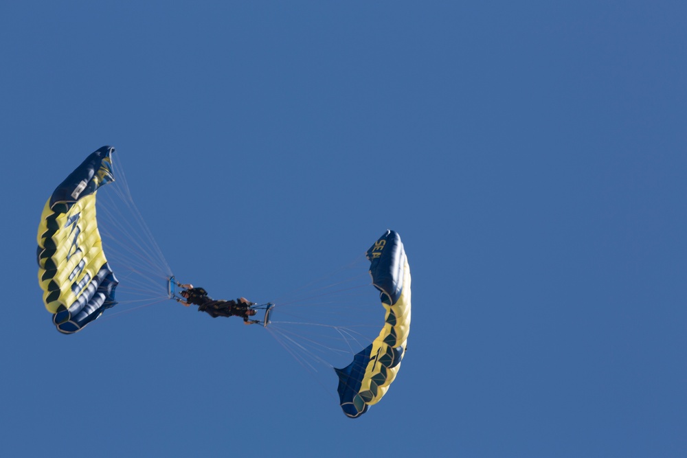 2014 Miramar Air Show US Navy Parachute Team Leap Frogs
