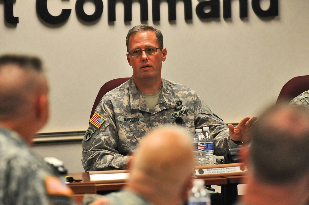 Army Reserve general discusses multi-component processes with active duty commanders