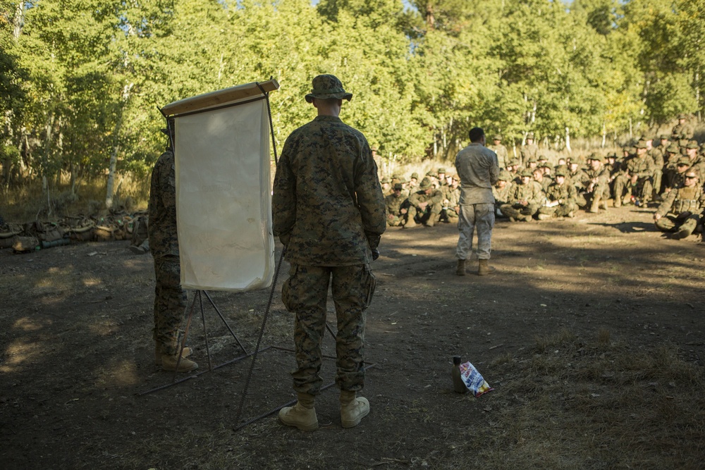 CLB-6 and 2/5 Marines receive cold weather classes at Mountain Warfare Training Center