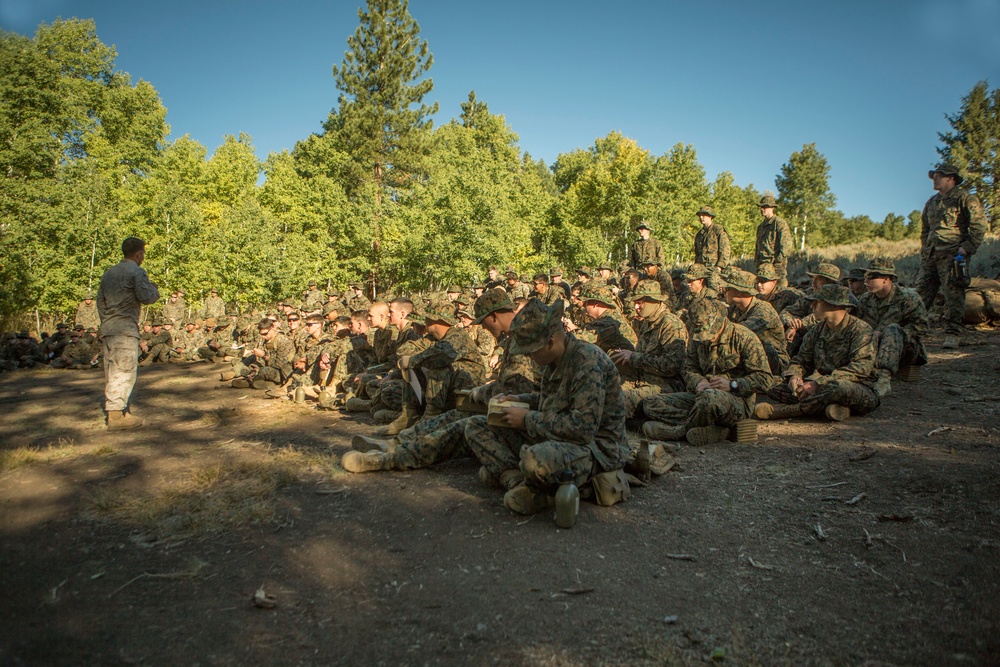 CLB-6 and 2/5 Marines receive cold weather classes at Mountain Warfare Training Center