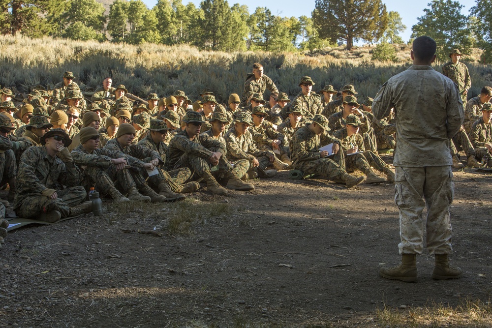 CLB-6 and 2/5 Marines receive cold weather classes at Mountain Warfare Training Center