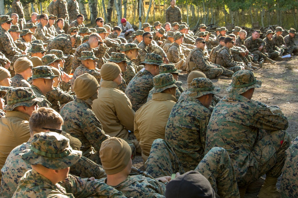 CLB-6 and 2/5 Marines receive cold weather classes at Mountain Warfare Training Center