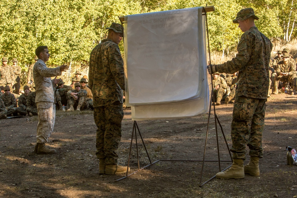 CLB-6 and 2/5 Marines receive cold weather classes at Mountain Warfare Training Center