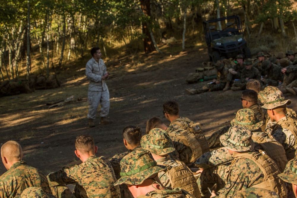 CLB-6 and 2/5 Marines receive cold weather classes at Mountain Warfare Training Center