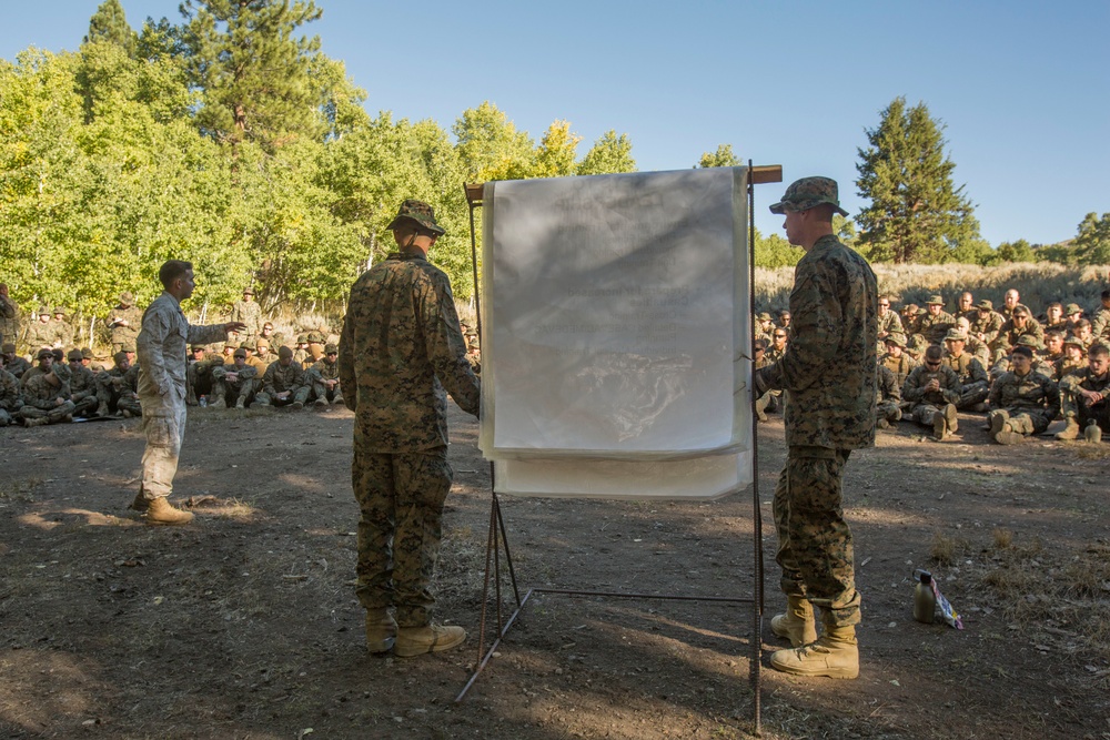 CLB-6 and 2/5 Marines receive cold weather classes at Mountain Warfare Training Center