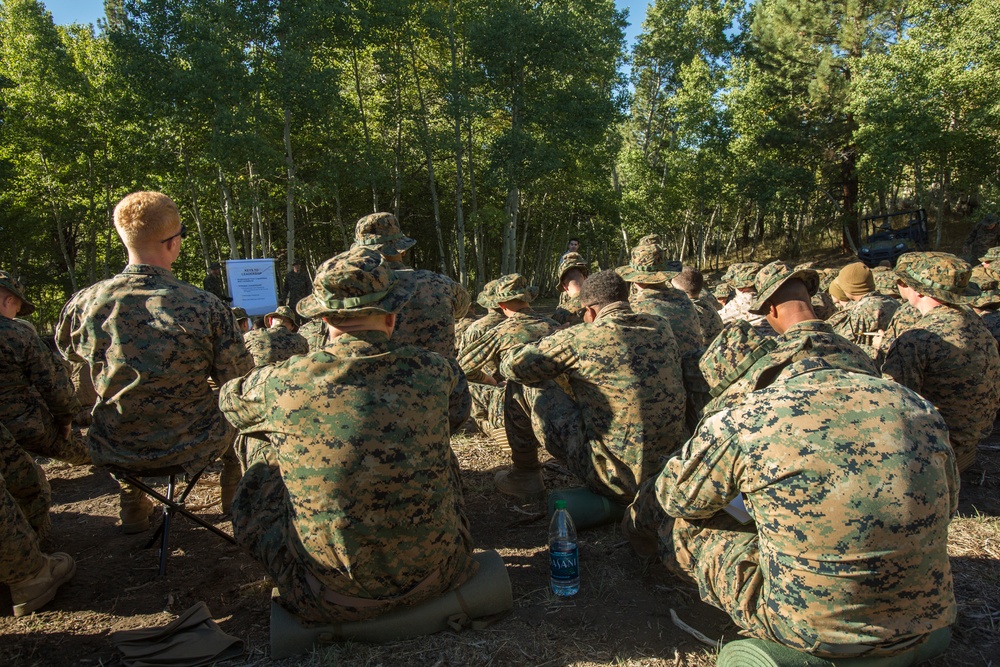 CLB-6 and 2/5 Marines receive cold weather classes at Mountain Warfare Training Center