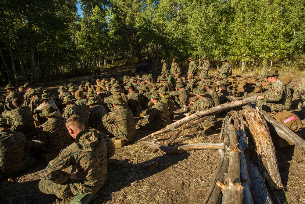 CLB-6 and 2/5 Marines receive cold weather classes at Mountain Warfare Training Center