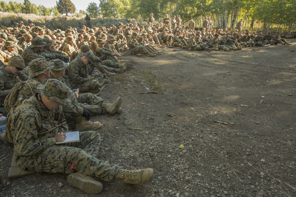 CLB-6 and 2/5 Marines receive cold weather classes at Mountain Warfare Training Center