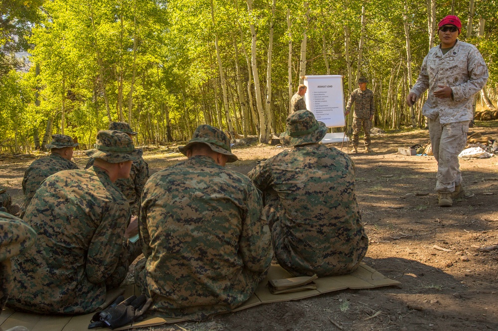 CLB-6 and 2/5 Marines receive cold weather classes at Mountain Warfare Training Center