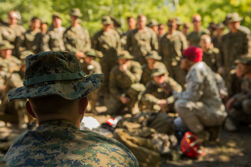 CLB-6 and 2/5 Marines receive cold weather classes at Mountain Warfare Training Center