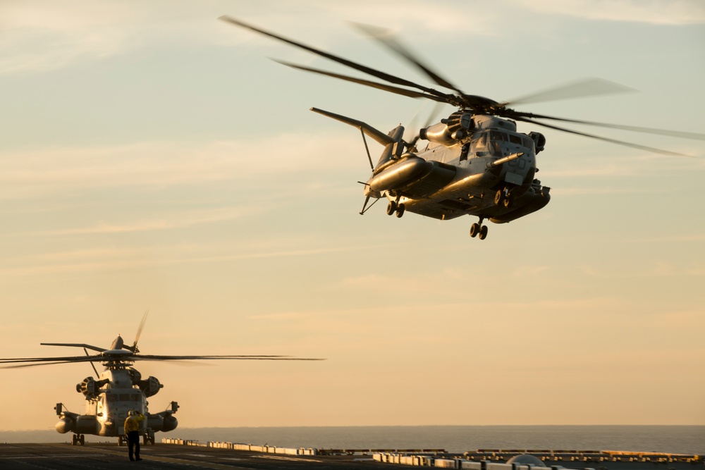 Flight Operations aboard the USS America