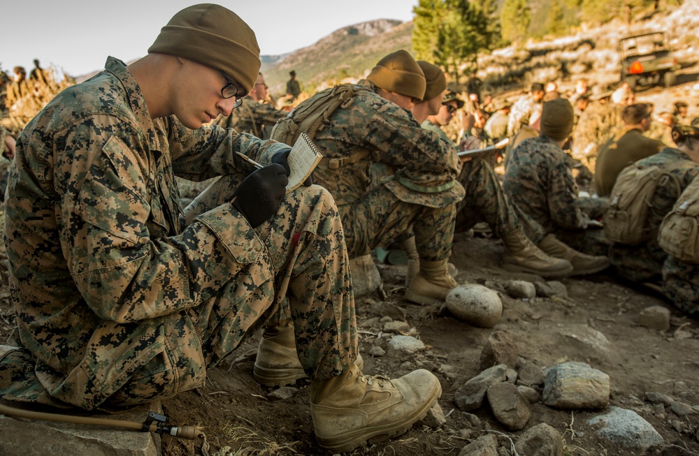 CLB-6 and 2/5 Marines receive classes on cold weather injuries and emergency situations