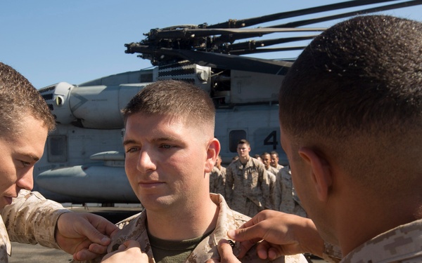 BLT 1/6 welcome new Staff NCO into its ranks