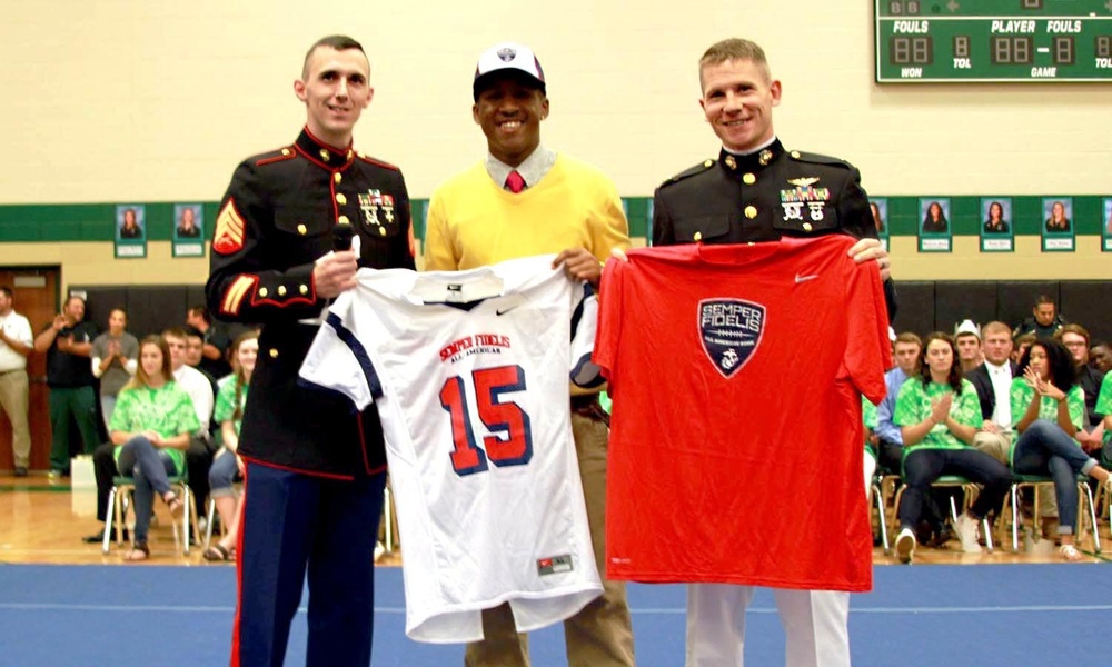 John Humphrey Recognized for Academic and Athletic Excellence; selected to play in 2015 Semper Fidelis All-American Bowl