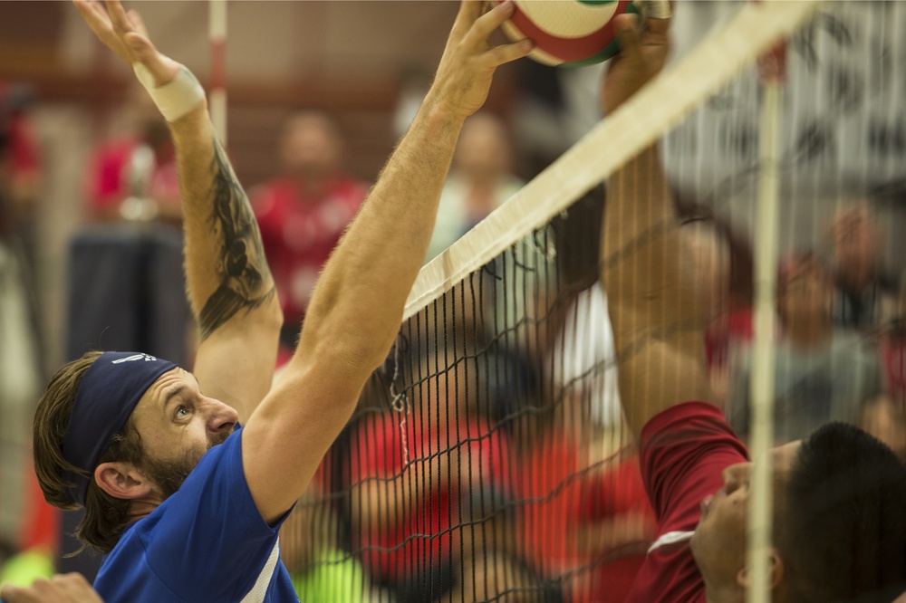 Sitting volleyball match