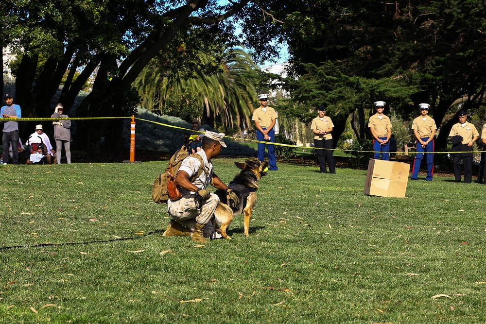 Bark in the park event shows humanitarian assistance disaster relief capabilities with k9s
