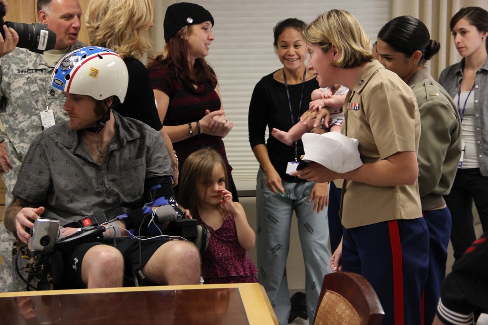 Showing appreciation to the nation’s wounded warriors