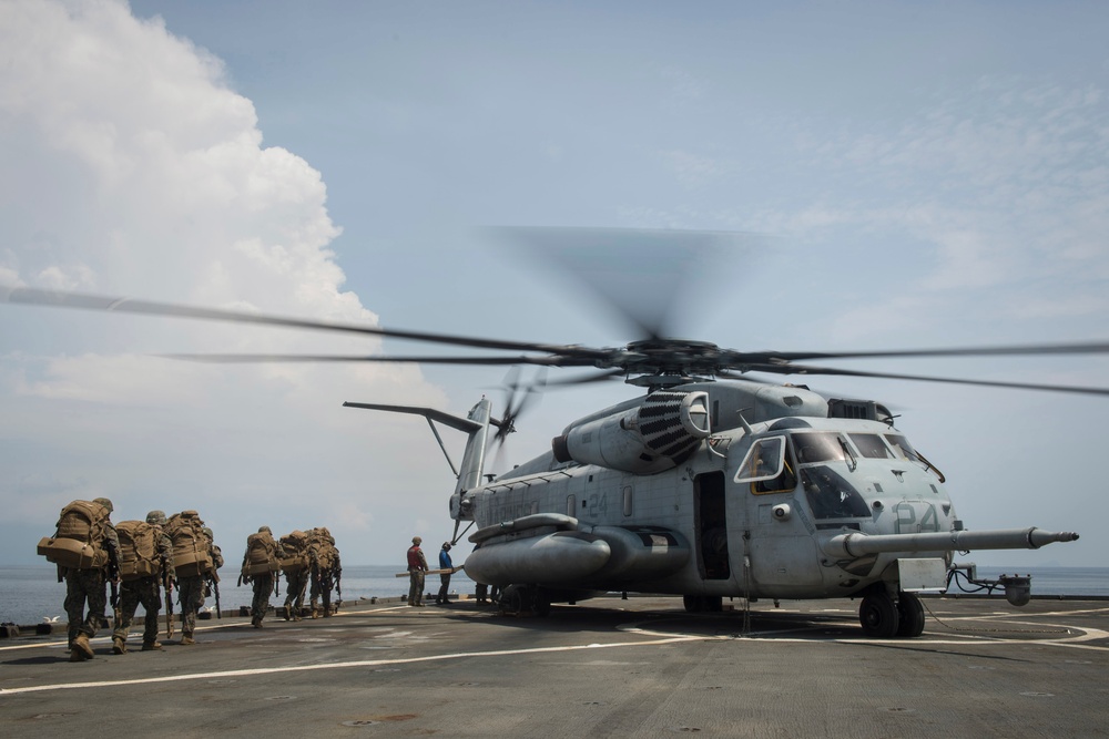 USS Germantown operations