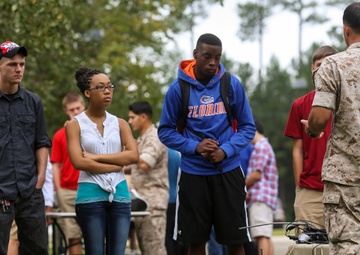 Marines, Robots, high school students