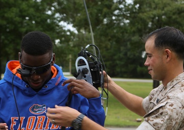 Marines, Robots, high school students