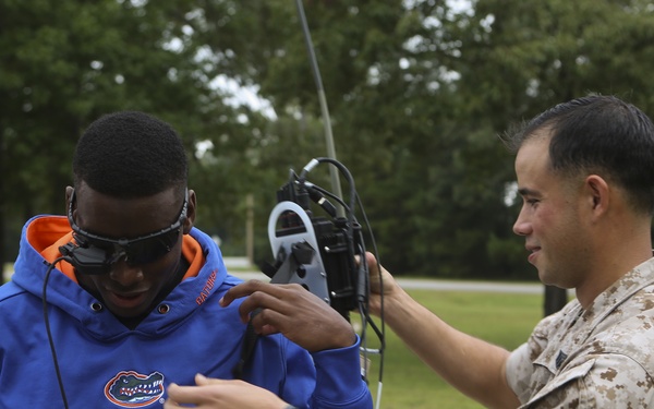 Marines, Robots, high school students