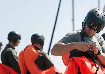 Airmen hone skills during SERE water survival training
