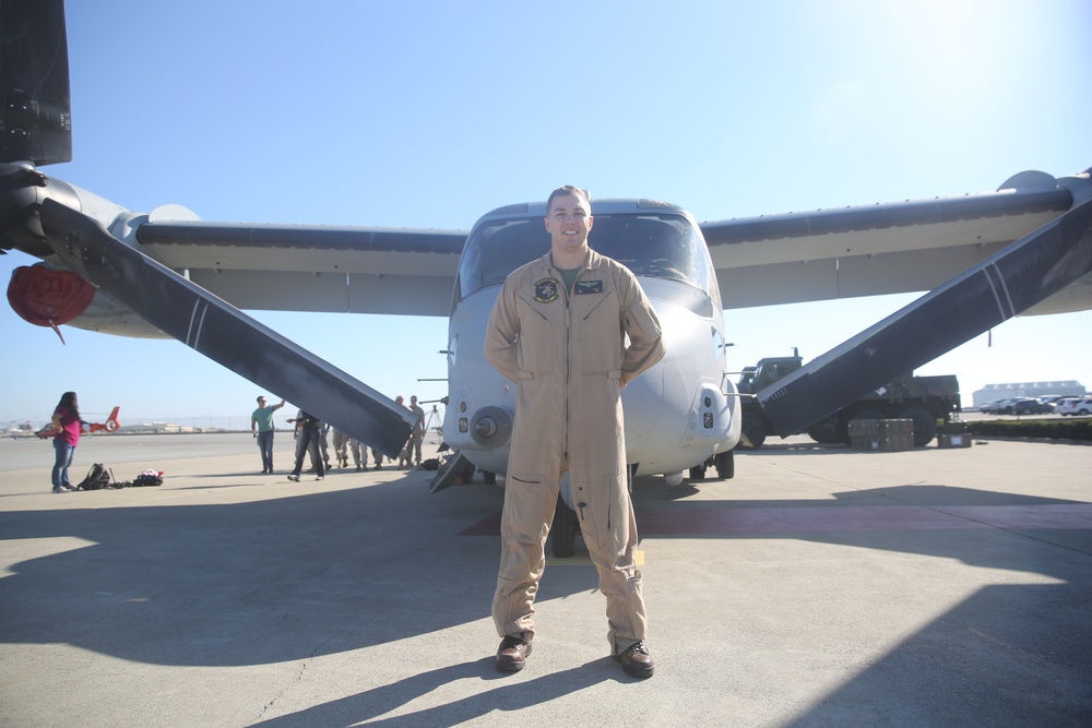 Fleet Week flies close to home for Osprey pilot