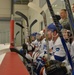 Leadership coaches Blue vs. White Fairchild hockey teams