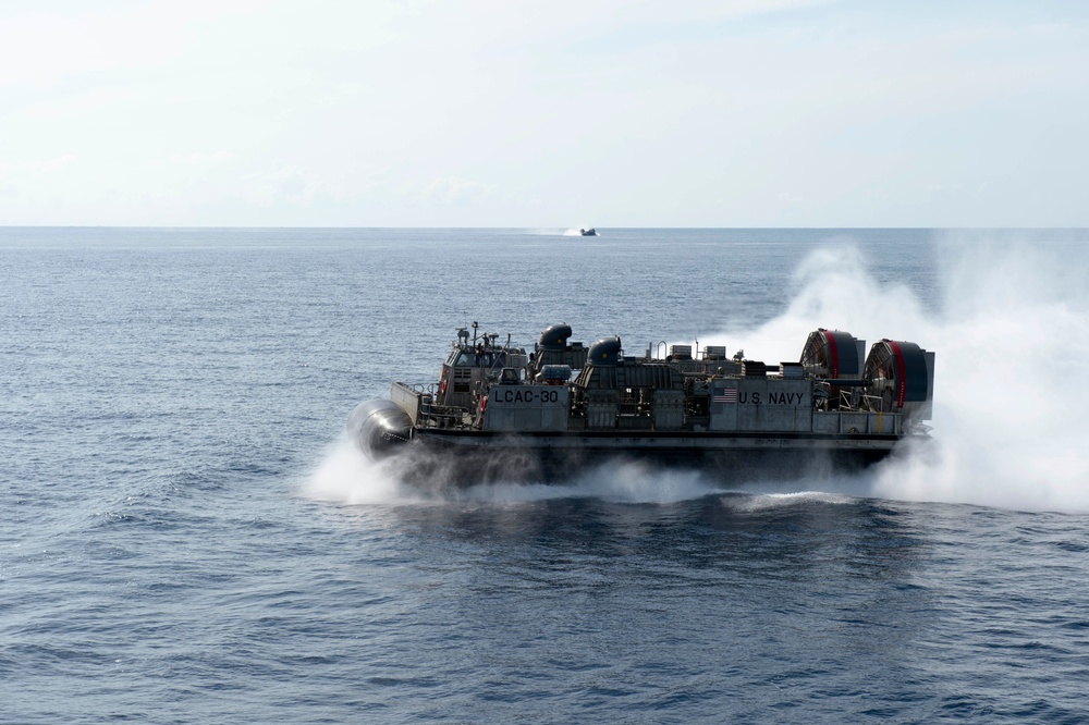LCAC 30 departs well deck