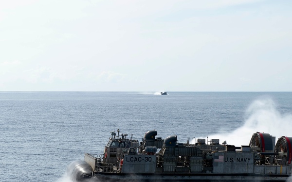 LCAC 30 departs well deck