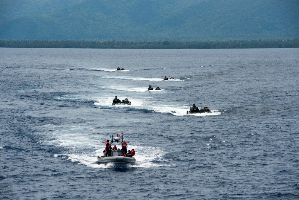 LCAC 30 departs well deck