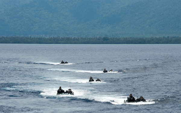 LCAC 30 departs well deck