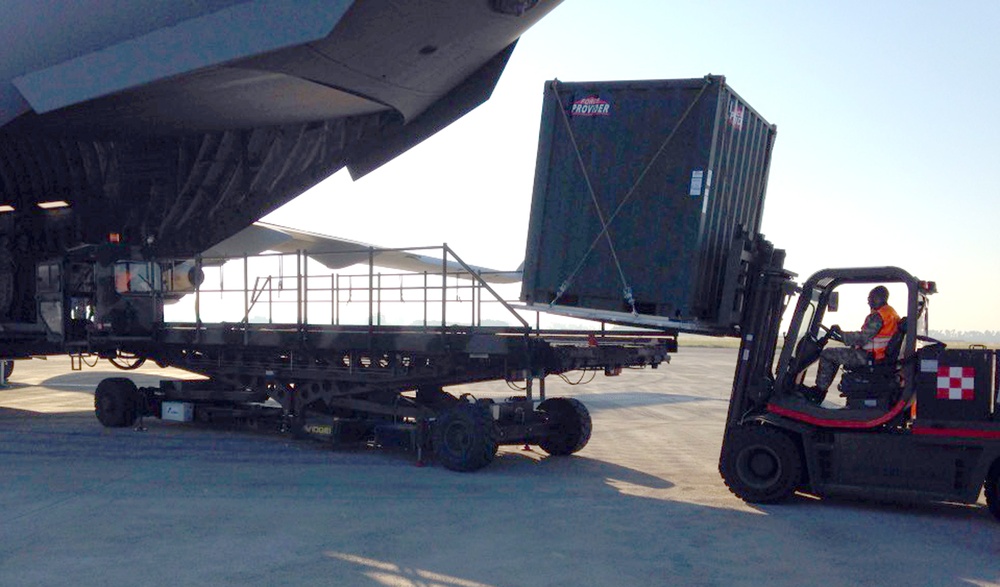 US Army Africa sends equipment to support Operation United Assistance