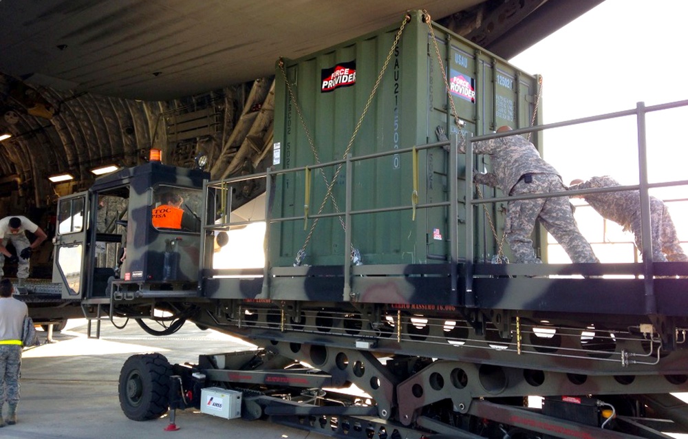 US Army Africa sends equipment to support Operation United Assistance