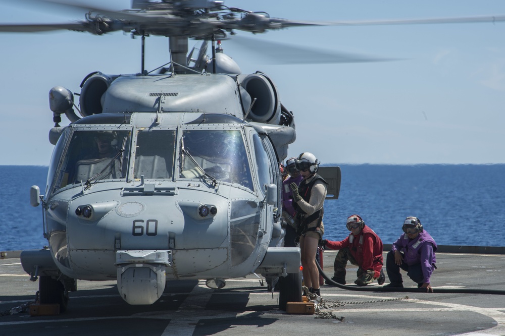 USS Germantown's flight operations