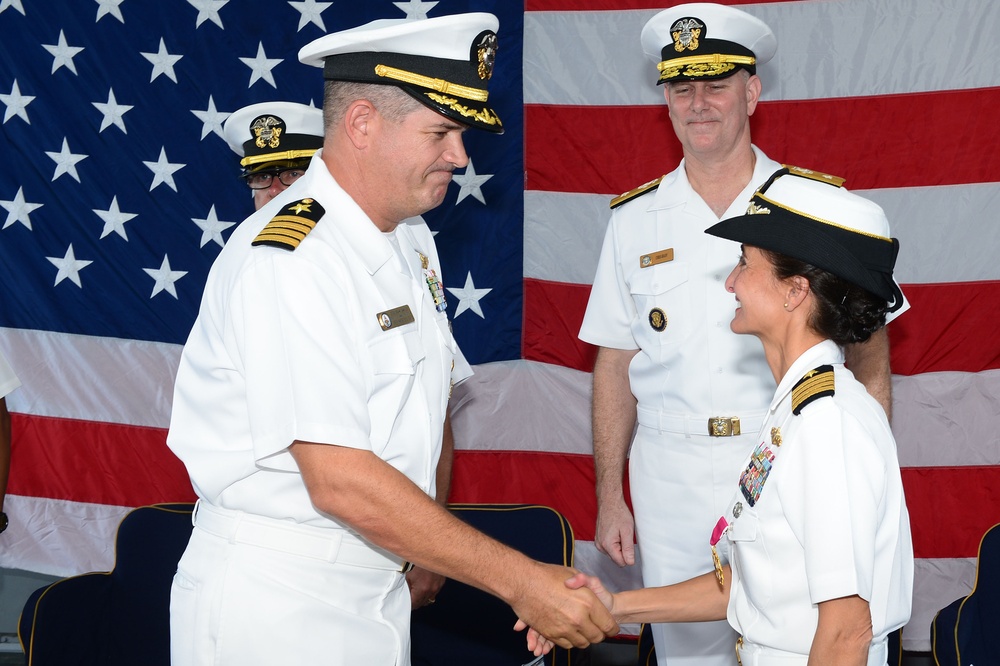 USS Bunker Hill change of command