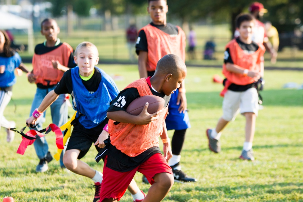 Redskins, kids Play 60 at Belvoir