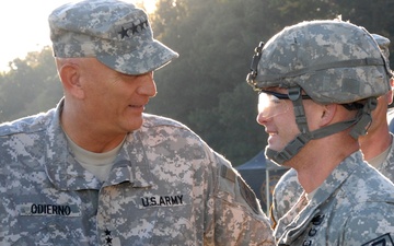 Army chief visits Fort Lee, 2014 Best Warrior competitors