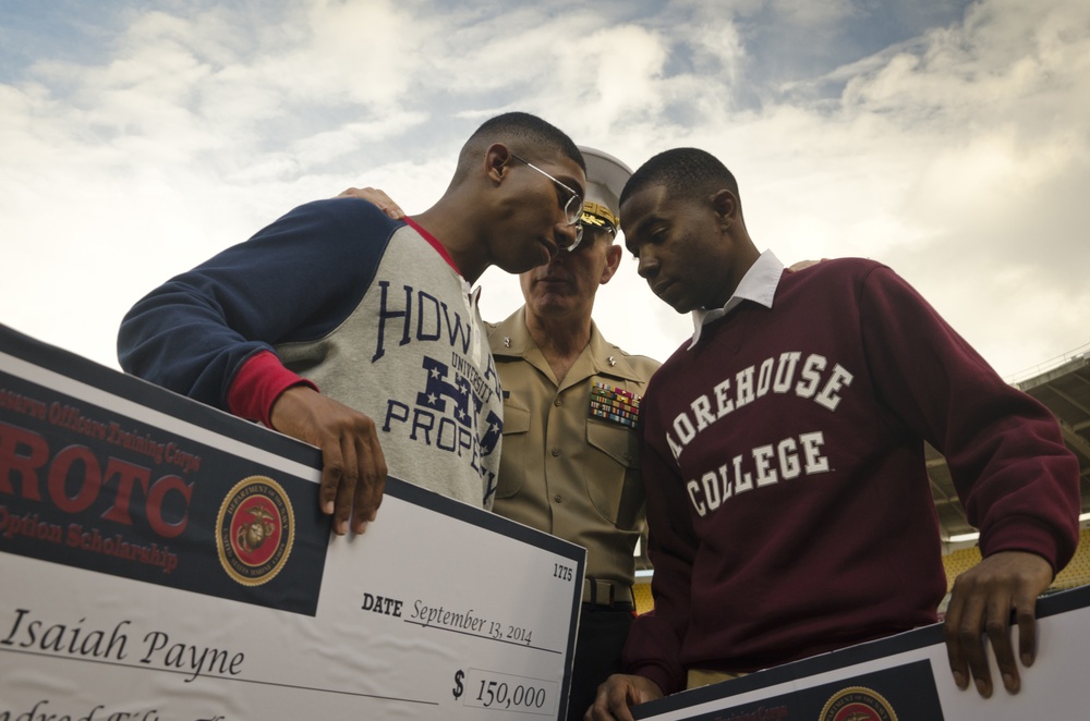 Marine Corps awards full-ride scholarship to Baltimore and D.C. youths