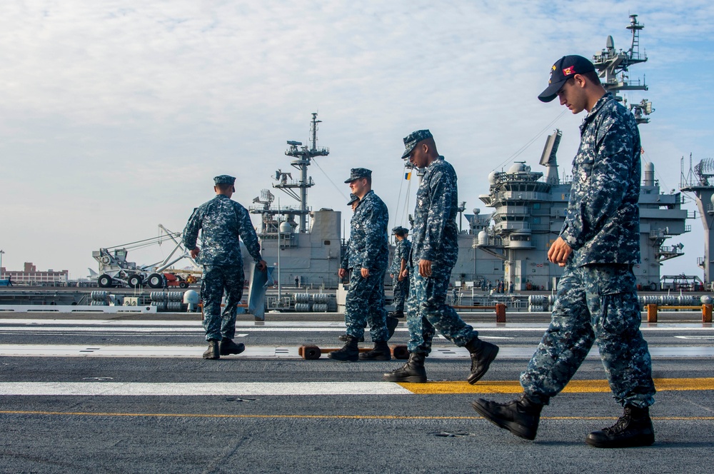 USS Harry S. Truman FOD walk