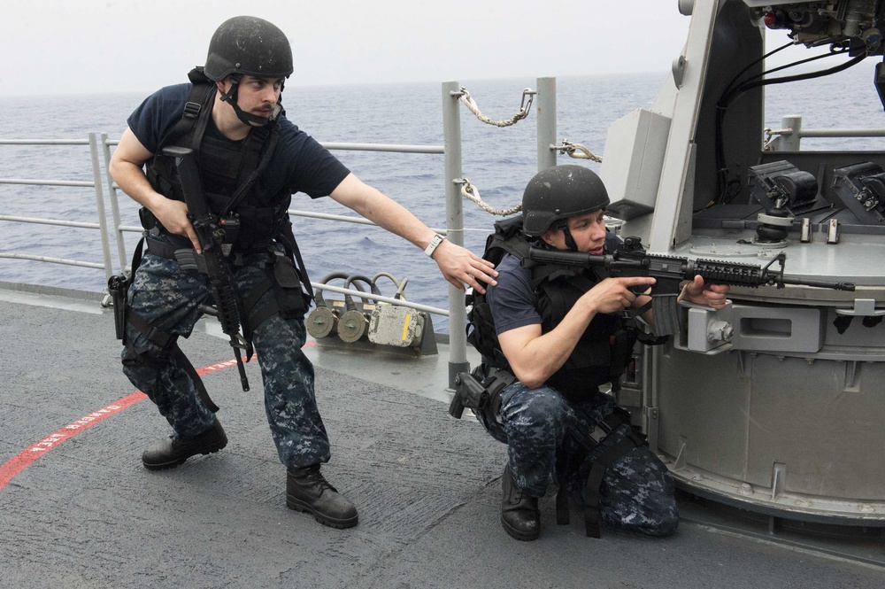 USS Antietam VBSS exercise