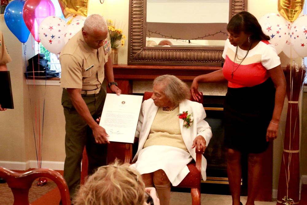Widow receives Montford Point Marine's Congressional Gold Medal