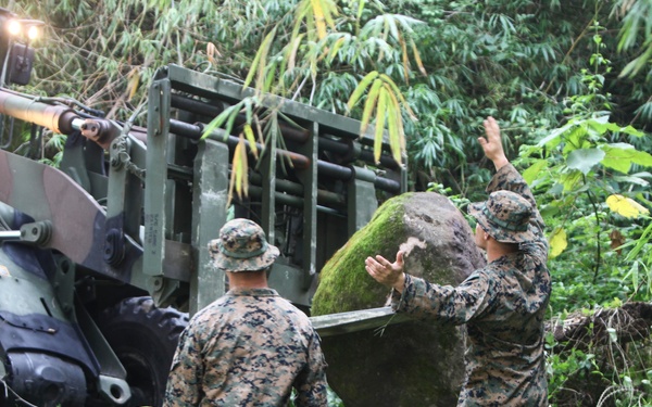 Strengthening ties: CLB Marines clear path at Philippine Marine Base
