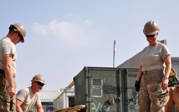 Seabees and Soldiers take on roofing project