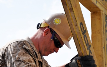 Seabees and Soldiers take on roofing project